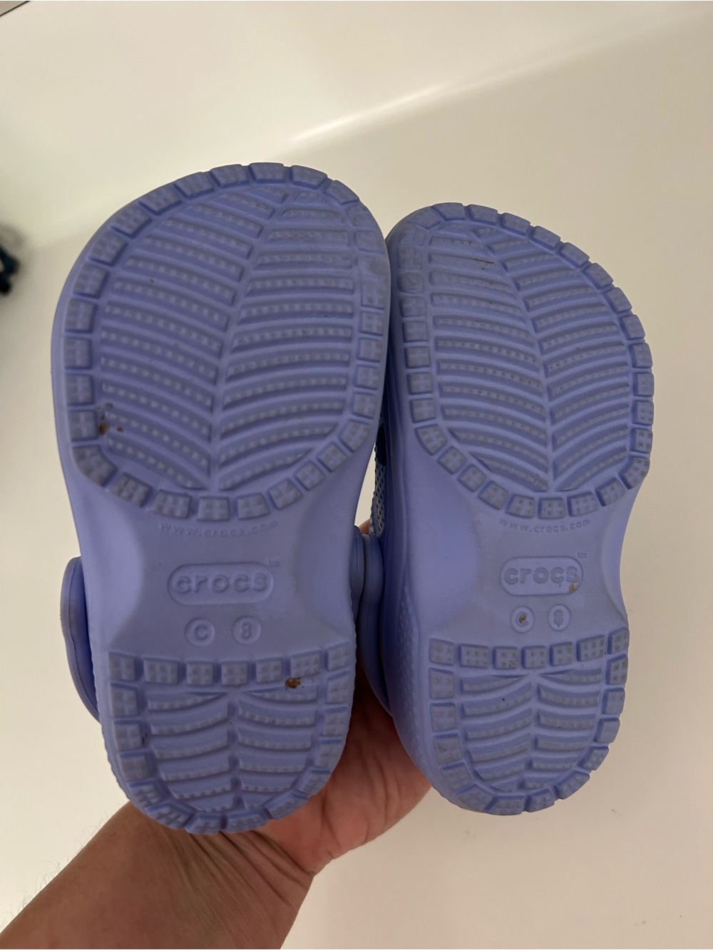 💜Crocs Classic Lightweight Clog/Water Shoes - Lavender Size 8 toddler - Picture 5 of 6
